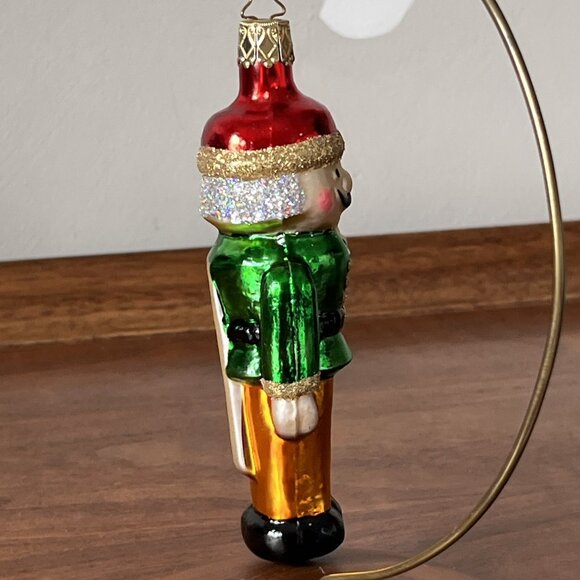 Vtg. Merck Old World Christmas Nutcracker Ornament Inge-Glas Germany w/Box Green - Picture 5 of 16